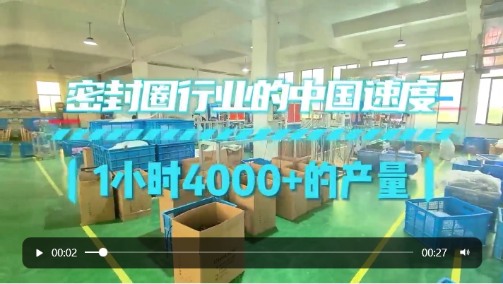 「視頻」密封圈行業里的中國速度：1小時4000+的產量