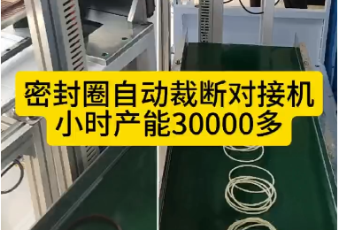「視頻」密封圈自動裁斷對接機(jī)，每小時產(chǎn)能30000多！
