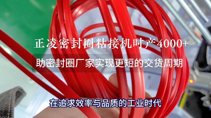 「視頻」正凌密封圈粘接機，時產4000+，助密封圈廠家實現更短的交貨周期
