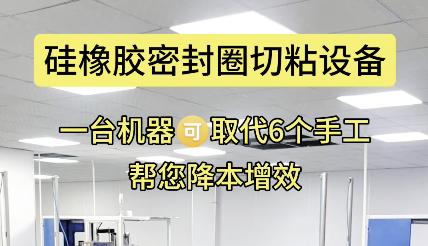 「視頻」一機替六人工，硅橡膠密封圈切粘設備更高效！